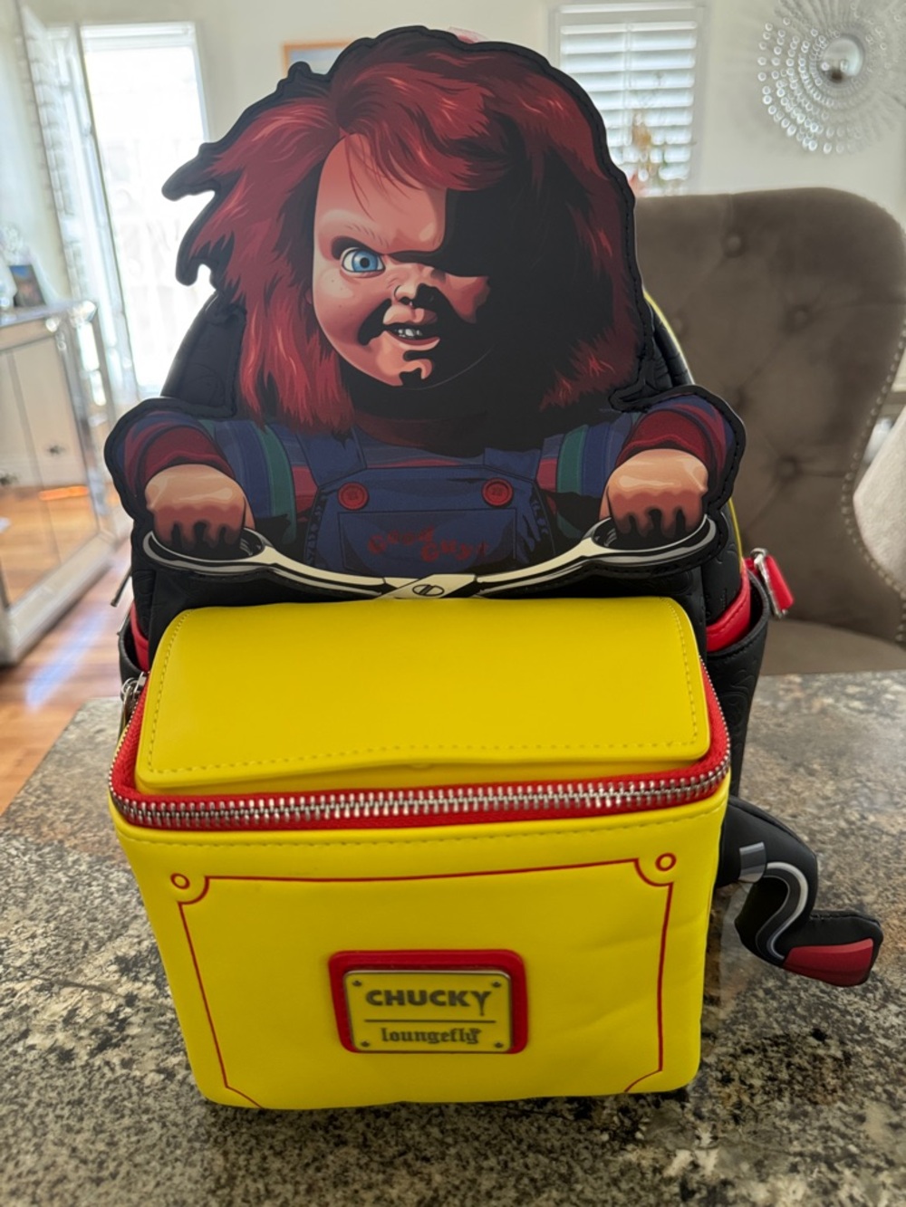 Loungefly Mini Backpack CHUCKY Child's Play Jack In Box Pop Up Scissors Horror